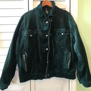 Free People oversized Velvet Jacket- XS